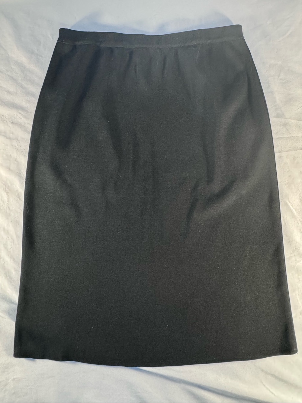 Ming Wang Classic Black Knit Pencil Skirt Size Medium